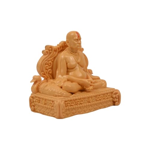 Image of KariGhar Swami Samarth Idol Perfect for Car Dashboard and House Warming Size 3 inch