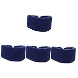 Mobestech 4pcs Supple Neck Protector Neck Support Pain Relief Breathable Sponge Collar