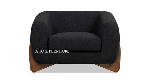 Image of A to Z Furniture Classic Chesterfield Sofa Set Luxury Chesterfield Sofa in for Home Living Room & Office (Black 3+1+1)