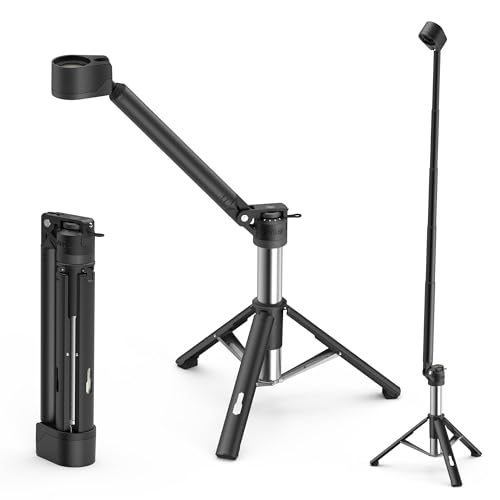 Outask TD2 Telescopic LED Camping Lantern, 1500LM Ultra Bright All-in-One Portable Area Light, Magnetic Tripod Base, CRI 90 Stepless Dimming/CCT (2000K-7000K), IPX7 Waterproof, 21700 Swappable Battery
