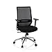 Produktbild hjh OFFICE 820013 Profi Bürostuhl PROFONDO Stoff Schwarz Drehstuhl mit Netzrücken, Lordosenstütze & Armlehnen verstellbar