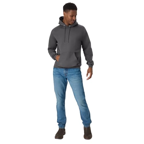 Image of Hanes Men's Hoodie - EcoSmart Fleece Hooded Sweatshirt for Men & Women - Midweight Fleece - Big & Tall Available