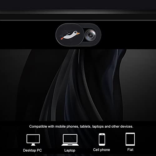 Lurrose 4Pcs Preto Laptop Tampa Da Câmera Slide Deslizante Proteção Tampa Da Webcam Câmera Estilo Pi