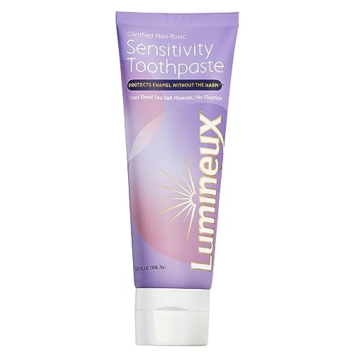 Lumineux Sensitivity Toothpaste - Fluoride Free - NO Artificial Flavors, Colors, SLS Free, Dentist Formulated - Relieves Sensitive Teeth Without The Harm - 3.75 Oz