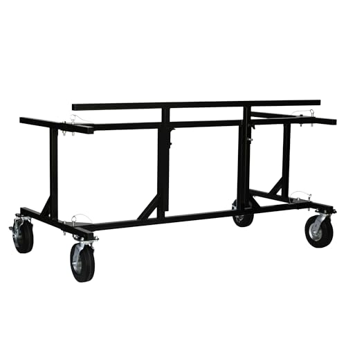 Corps Design Folding Multi-Percussion Rack - FCPERC | Adjustable All-Steel Frame, Foam-Filled Casters, Compatible with Square Percussion Clamps | Ideal for Marching Ensembles and Schools