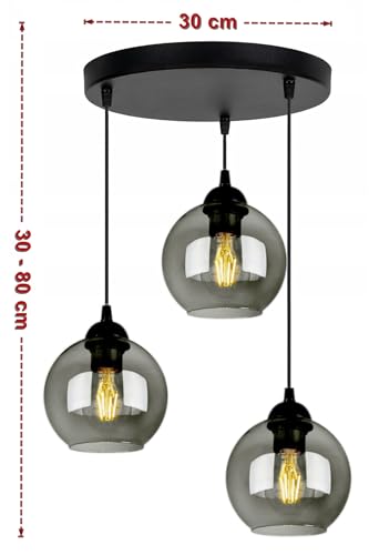 Plafonnier design N100 noir 3xE27 dimmable FKL