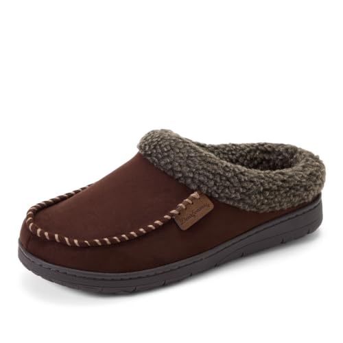 Image of Dearfoams Men's Brendan Indoor /Outdoor Breathable Memory Foam Clog House Shoe with Wide Widths Slipper