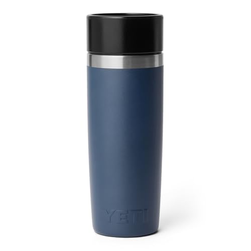 Image of YETI Rambler 16 oz Travel Bottle, Stainless Steel, Vacuum Insulated with Leakproof Commuter Cap, Navy