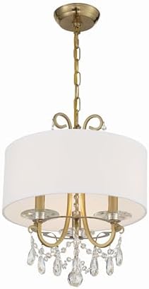 Crystorama Othello 3 Light Vibrant Gold Mini Chandelier