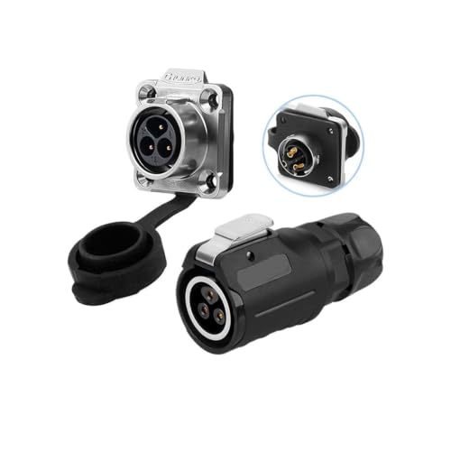 Conector LP16 de 3 pines macho hembra circular impermeable semimetálico 2