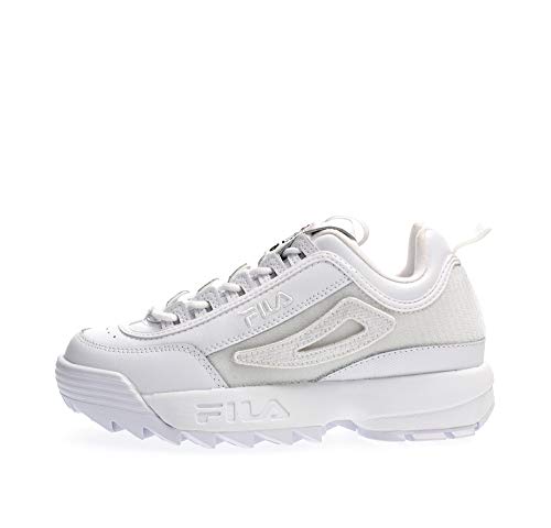 Fila Disruptor II Patches baskets mode blanc pour booster votre style rétro