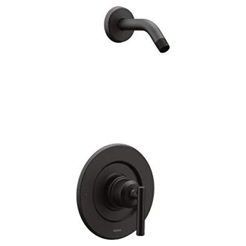Moen T2902NHBL Gibson Single Handle Pressure Balance Shower Trim Without Showerhead, Matte Black by Moen - Used condition - US$61.71