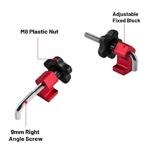 Hardell Angle Clamps With Aluminum Alloy Adjustable Fixing Blocks For Woodworking And Welding, 1 Pack（Not Including Squares） #TOP1