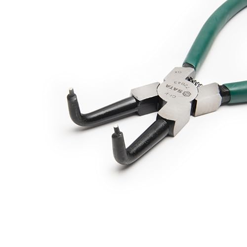 SATA ST72004ST 7-Inch 12-65MM Snap Ring Pliers Internal Close Straight with CR-V Steel body, Black, 7"/177,8mm 12-65mm - Image 4