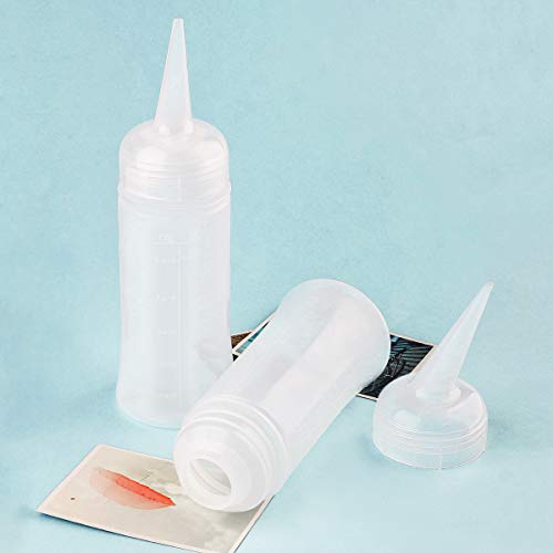 driew Frascos aplicadores para cabelo, frasco de compressão de cabelo de 142 g com bico angular apli