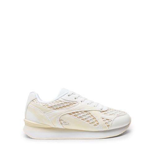 DREAM PAIRS DREAM PAIRS Women Fashion Sneakers Walking Comfortable Breathable Stylish Lightweight Retro Classisc Casual Lace Up Sportstyle Sneaker,Size 6,White,DWUMFN2508