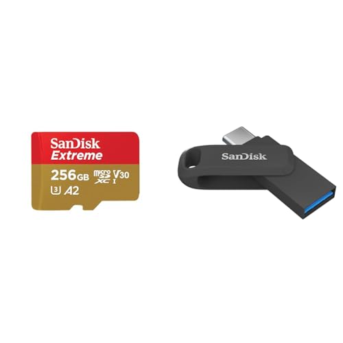 Image of SanDisk Extreme 256GB microSDXC UHS-I, V30, 190MB /s Read, 130MB /s Write, Memory Card for 4K Video on