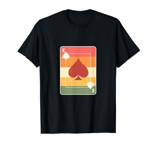 Vintage Ace Spades Spades Juego de cartas Camiseta