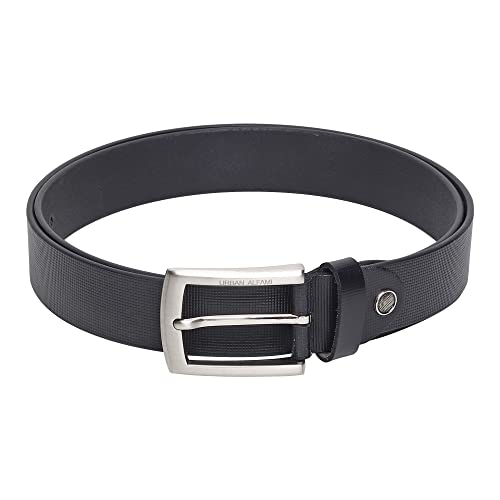 Image of Urban alfami Genuine Leather Belt for Men | SQ-104 | Size 28-46 (BLACK SQ104, 46)