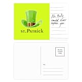 Dimensions : 14,6 x 9,8 cm Carte postale irlandaise Saint Patrick pour anniversaire de mariage