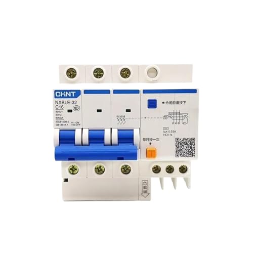 Interruptor diferencial RCBO 3P 30mA C25A NXBLE-32 para protección eléctrica
