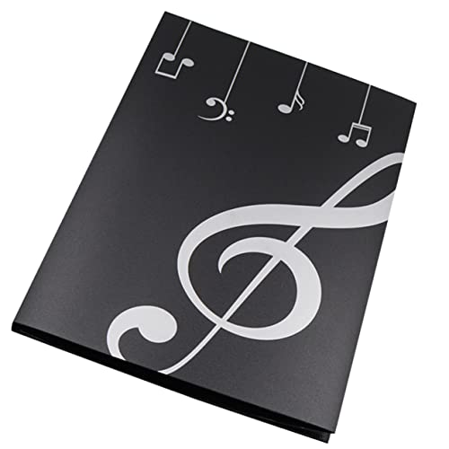 Toddmomy Practical Music File Folder A4 Music Sheet Musical Document Organizer Spiral Binding Easy to Use