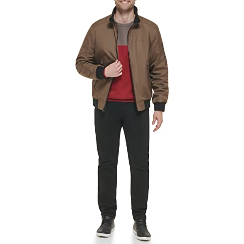 Image of Calvin Klein Men's Winter Coats - Sherpa-lined Hooded Soft Shell Jacket