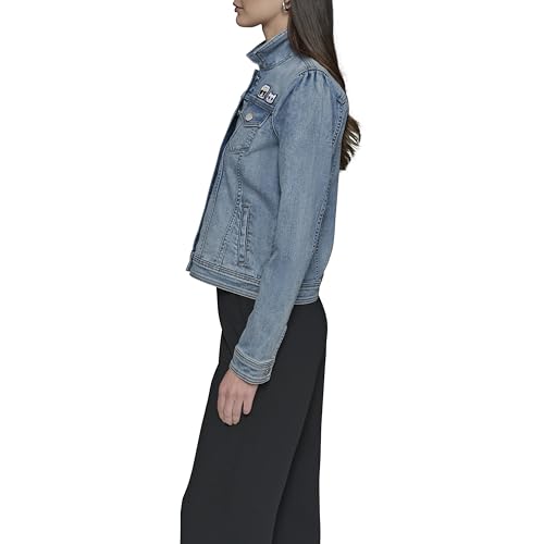 Denim Jacket in Blue by KARL LAGERFELD PARIS3