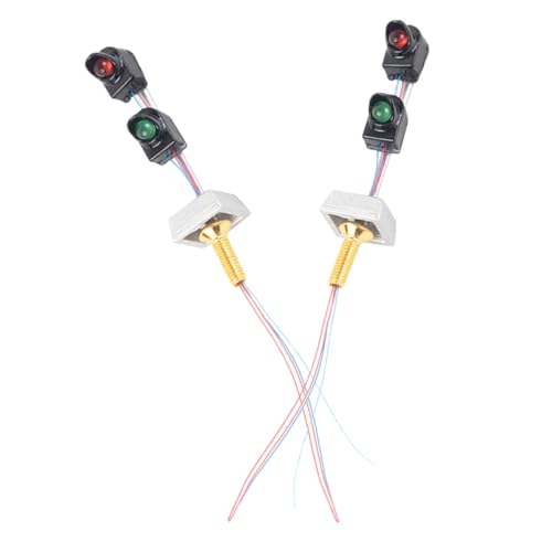 DOITOOL DIY Model Train Accessories Miniature Traffic Light Indicator Light for Terrain Simulation