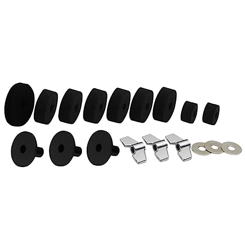 ibasenice 36 piezas Accesorios para Batería Incluye Almohadillas para Platillos, Arandelas, Mangas, Bases y Partes de Percusión para Soportes de Platillos Ligero y Práctico miniatura 7