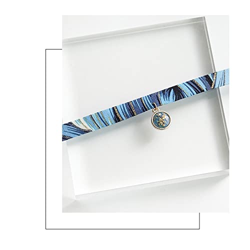 ghJfB[X`[J[, ߃ZNV[Be[Wa?PUNKփlbNXchoker, ANZT[ m (Color : Blue)
