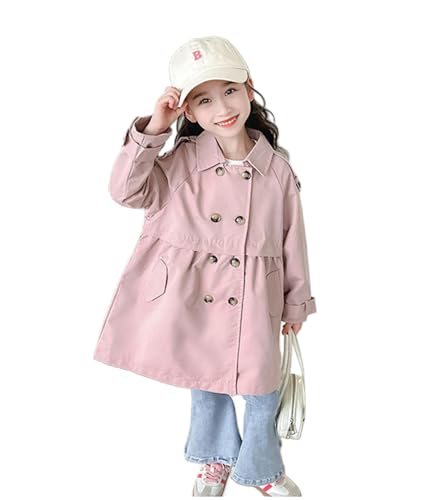 MW&FOFJR Girl's Double-breasted Trench Coat Dress Coat Outerwear