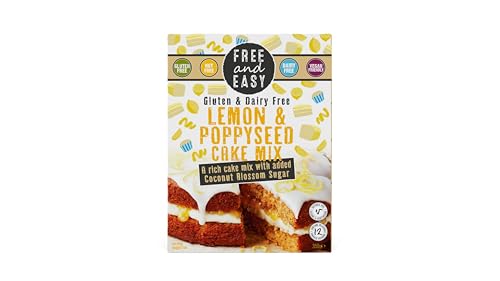 Free and Easy Lemon & Poppyseed Cake Mix 350g