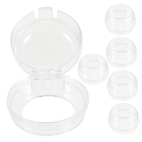 BESPORTBLE 6 piezas Cubiertas de Seguridad Transparentes para Perillas de Estufa de Gas Protector Infantil para Botones de Electrodomésticos Instalación Sin Herramientas para Cocinas y