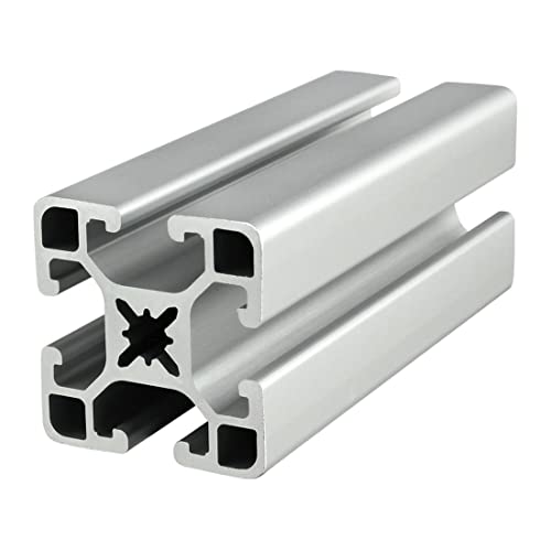 8020, 40-4040, 40 Series 40mm x 40mm 40x40 T-Slotted Aluminum Extrusion DIY Extruded Linear Slot Bar Rail Metric 80/20 (Ultra Lite, Clear Anodize, 1525mm Long)