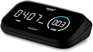 Huma-i Smart (HI-300) CO2, VOC, PM2.5, PM10, PM1.0, Temperature and Humidity Monitor. App IOS and Android. Sensors made in Switzerland. Export data to computer. Alarm, Notifications and much more.