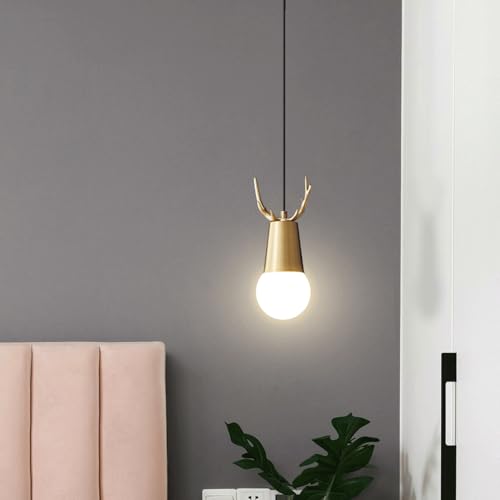 Lámpara de astas moderna regulable pequeña para iluminación de mesita de noche 4