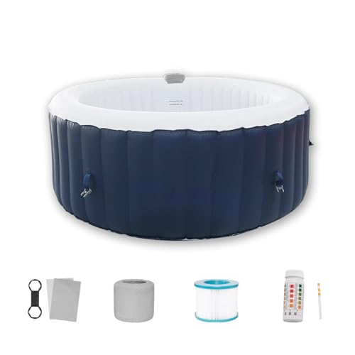 Spa Gonflable 71" Carré Rond, 2-4 Personnes