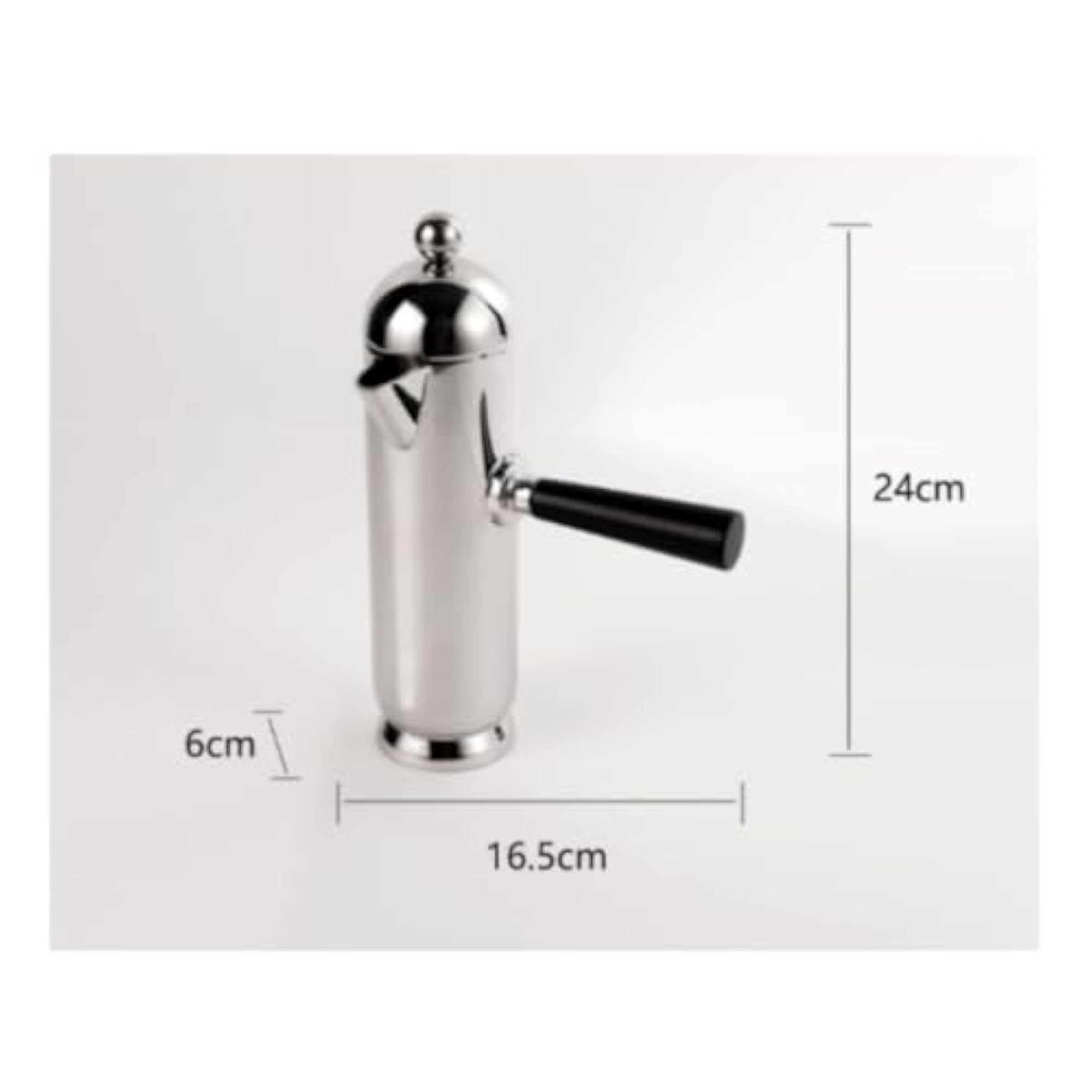Stainless Steel Decorative Kettle, Polished Silver