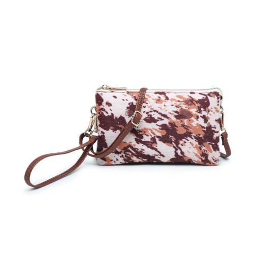 Image of JEN & CO. Riley Crossbody Bags for Women Vegan Leather Wristlet Clutch Wallet Purses Handbags with 2 Straps