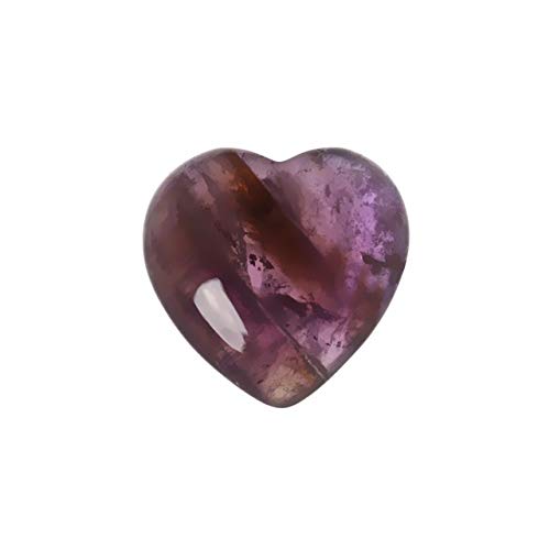 ZRSJ Chic Crystal, Gemstone Natural Rose Quartz Crystal Heart-shaped Stone, Healing Crystal Gemstone for Home Decoration Crafts DIY Gifts Natural beauty (Color : 17 Amethyst)