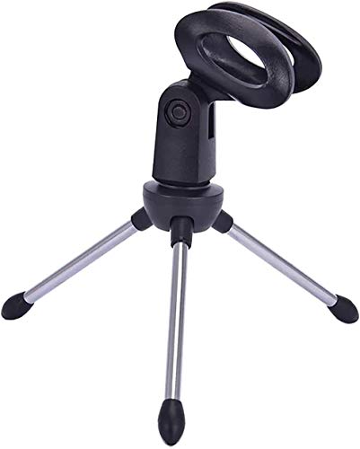 Depusheng Mini tragbare Tischplatten Mikrofon Stativ Zinklegierung Mikrofonständer Halterung Desktop verstellbare… – Bild 5