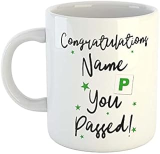 Congratulations You Passed Personalised Name Driving Test Mug | Rude Mugs | Offensive Mugs | Novelty Mugs | Driving Test Gift | Congratulations Gifts | Learning to Drive