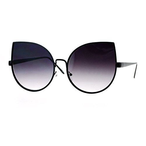 PASTL Super Oversized Sunglasses Foxy Round Cateye Flat Lens Womens Fashion Shades
