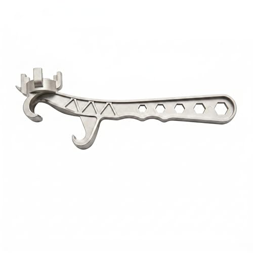 Generic Aluminum Barrel Plug Wrench, Oil Drum Plug Wrench, Multi-Size Barrel Lid Opener for Industrial Home Use (1pcs)