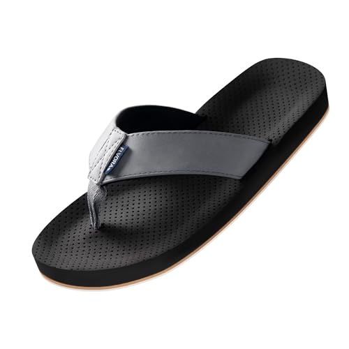 Flip Flops for Men with Arch Support - Non-Slip Orthopedic Sandals,Durable Comfort Thongs Sandals for Beach