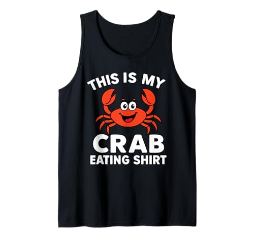 This is My Crab Eating Funny Seafood Lover Men Women Kids Tank Top