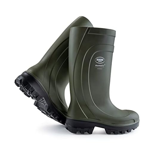 Thermolite Iceshield S5 Sicherheitsstiefel für Herren und Damen mit Stahlkappe und Stahlsohle, rutschfest, Weite Passform, Winterstiefel isolierend bis - 50 Grad, stoßdämpfender Absatz, grün, EU 40
