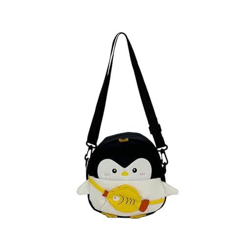 [���V�I�A] Comfortable Adjustable Strap Animal Shoulder Bag for Girls and Boys Practical Canvas Crossbody Bag Lightweight Little Gir