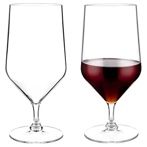 hotder Unzerbrechlich Tritan-Kunststoff weingläser Bierbecher 415 ml, rotwein trinkglas Cover